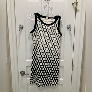 Black and White Sleeveless Dress